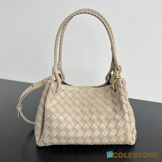 Colestore Bottega Veneta Medium Parachute in Ecru 29.5 x 18.5 x 17.5cm - 1