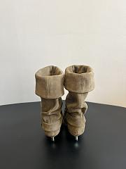 Colestore Isabel Marant Edrik Leather Boots Soft Taupe Suede  - 4