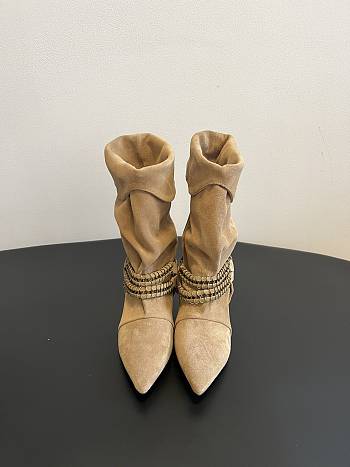 Colestore Isabel Marant Edrik Leather Boots Camel suede
