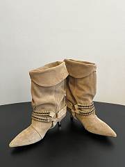 Colestore Isabel Marant Edrik Leather Boots Camel suede - 4