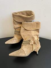 Colestore Isabel Marant Edrik Leather Boots Camel suede - 3