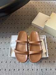 Colestore The Row Ginza Leather Sandals Brown - 1
