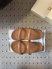 Colestore The Row Ginza Leather Sandals Brown - 3