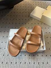 Colestore The Row Ginza Leather Sandals Brown - 2