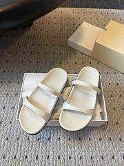 Colestore The Row Ginza Leather Sandals White - 1