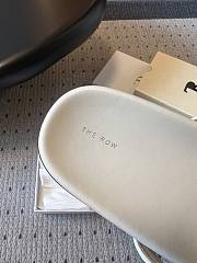 Colestore The Row Ginza Leather Sandals White - 5