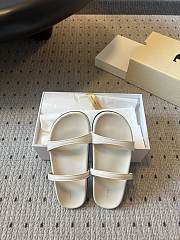 Colestore The Row Ginza Leather Sandals White - 4