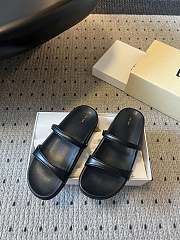 Colestore The Row Ginza Leather Sandals Black - 3