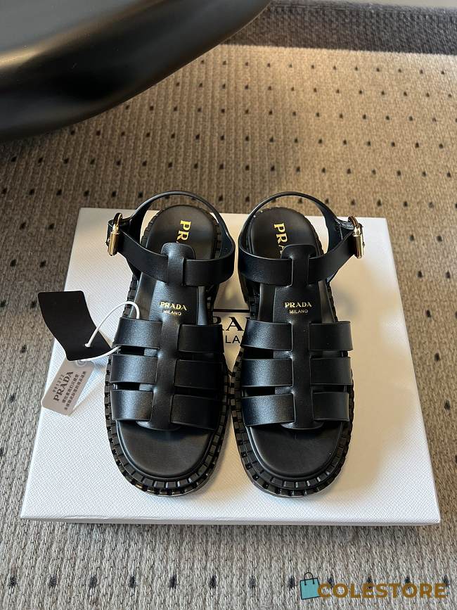 Colestore Prada Black Fisherman Sandal - 1