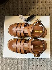 Colestore Prada Tan Fisherman Sandal - 2