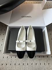 Colestore Chanel Mary Jane Bicolor Patent Cap-Toe Shoes White & Black - 1