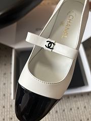 Colestore Chanel Mary Jane Bicolor Patent Cap-Toe Shoes White & Black - 4