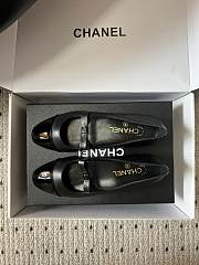 Colestore Chanel Mary Jane Bicolor Patent Cap-Toe Shoes Black - 5