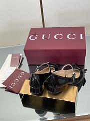 Colestore Gucci Ballet Flat with Bow Black Patent Leather - 5
