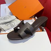 Colestore Hermes Oasis Sandal Dark Chocolate Brown - 6