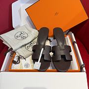 Colestore Hermes Oasis Sandal Dark Chocolate Brown - 5