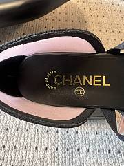 Colestore Chanel Mary Janes Mesh & Grosgrain Light Pink & Black - 3