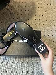 Colestore Chanel Mary Janes Mesh & Grosgrain Light Pink & Black - 2
