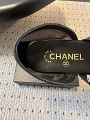 Colestore Chanel Mary Janes Mesh & Grosgrain Black - 6