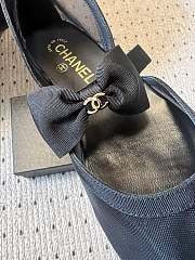Colestore Chanel Mary Janes Mesh & Grosgrain Black - 5