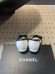 Colestore Chanel Mary Janes Mesh & Grosgrain White & Black - 4