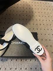 Colestore Chanel Mary Janes Mesh & Grosgrain White & Black - 2
