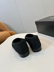 Colestore Chanel Spring-Summer 25P Raphia Ballet Flats in Noir - 6