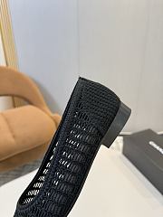 Colestore Chanel Spring-Summer 25P Raphia Ballet Flats in Noir - 5