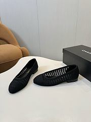 Colestore Chanel Spring-Summer 25P Raphia Ballet Flats in Noir - 3