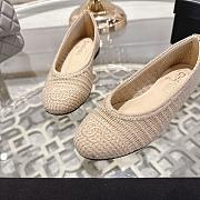Colestore Chanel Spring-Summer 25P Raphia Ballet Flats in Beige - 5