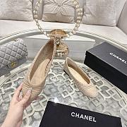Colestore Chanel Spring-Summer 25P Raphia Ballet Flats in Beige - 3