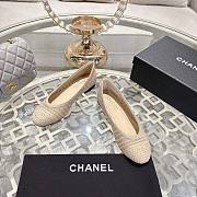 Colestore Chanel Spring-Summer 25P Raphia Ballet Flats in Beige - 2