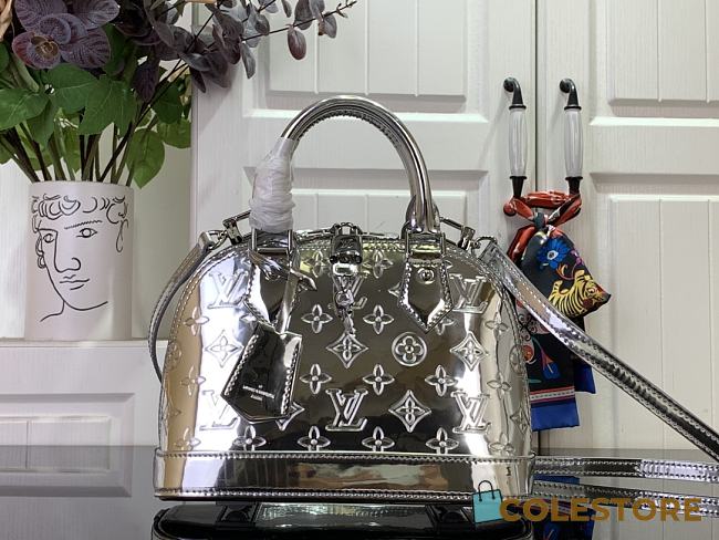 Colestore Louis Vuitton Monogram Miroir Alma BB Hand Bag Silver 17.5 x 11.5 x 23.5cm - 1