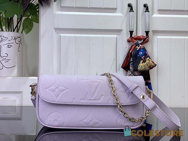 Colestore Louis Vuitton Ivy Wallet On Chain Monogram Empreinte Misty Purple 12 x 4.3 x 23.5cm - 1