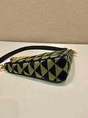 Colestore Prada Embroidered Fabric Mini-Bag Green Size 27x14x6.5cm - 4