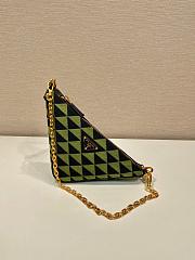 Colestore Prada Embroidered Fabric Mini-Bag Green Size 27x14x6.5cm - 3