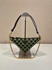 Colestore Prada Embroidered Fabric Mini-Bag Green Size 27x14x6.5cm - 2