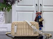 Colestore Louis Vuitton LV x TM Capucines Mini Multicolowhite Rattan 13.6 x 8 x 21cm - 4