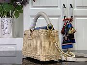 Colestore Louis Vuitton LV x TM Capucines Mini Multicolowhite Rattan 13.6 x 8 x 21cm - 5