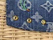 Colestore Louis Vuitton LV x TM Capucines BB Multicolowhite Rattan 27x18x9cm - 2