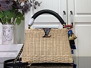 Colestore Louis Vuitton LV x TM Capucines BB Multicoloblack Rattan 27x18x9cm - 1