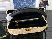 Colestore Louis Vuitton LV x TM Capucines BB Multicoloblack Rattan 27x18x9cm - 4