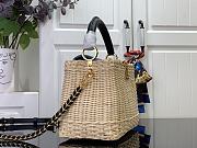 Colestore Louis Vuitton LV x TM Capucines BB Multicoloblack Rattan 27x18x9cm - 3