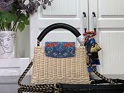Colestore Louis Vuitton LV x TM Capucines Mini Multicoloblack Rattan 13.6 x 8 x 21cm - 5