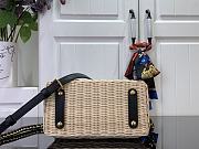 Colestore Louis Vuitton LV x TM Capucines Mini Multicoloblack Rattan 13.6 x 8 x 21cm - 3