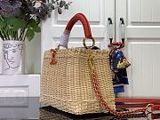 Colestore Louis Vuitton LV x TM Capucines BB Multicolored Rattan 27x18x9cm - 4