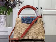 Colestore Louis Vuitton LV x TM Capucines BB Multicolored Rattan 27x18x9cm - 3