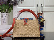 Colestore Louis Vuitton LV x TM Capucines Mini Multicolored Rattan 13.6 x 8 x 21cm - 1