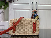 Colestore Louis Vuitton LV x TM Capucines Mini Multicolored Rattan 13.6 x 8 x 21cm - 6