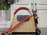 Colestore Louis Vuitton LV x TM Capucines Mini Multicolored Rattan 13.6 x 8 x 21cm - 4